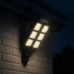 Lampa Solarna Uliczna LED Z CZUJNIKIEM RUCHU I ZMIERZCHU PILOT MOCNA-5904703018841