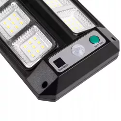 Lampa Solarna Uliczna LED Z CZUJNIKIEM RUCHU I ZMIERZCHU PILOT MOCNA-5904703018841