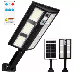 Lampa Solarna Uliczna LED Z CZUJNIKIEM RUCHU I ZMIERZCHU PILOT MOCNA-5904703018834