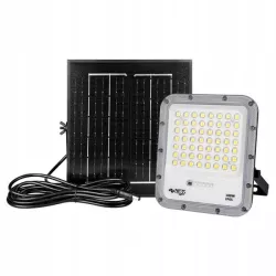 Naświetlacz LED 100W pilot z oddzielnym na kablu solarem solarna panel-5904703019497