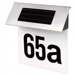 Lampa Solarna PODŚWIETLANY NUMER DOMU LED TABLICZKA Z NUMEREM CZUJNIK-5904703018858
