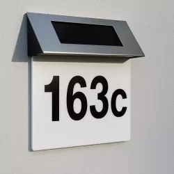 Lampa Solarna PODŚWIETLANY NUMER DOMU LED TABLICZKA Z NUMEREM CZUJNIK-5904703018858