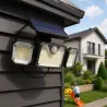 Lampa solarna uliczna NAŚWIETLACZ halogen LED czujnik ruchu OGRODOWA pilot-5904703020295