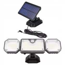 Lampa solarna uliczna NAŚWIETLACZ halogen LED czujnik ruchu OGRODOWA pilot-5904703020295
