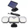 Lampa solarna uliczna NAŚWIETLACZ halogen LED czujnik ruchu OGRODOWA pilot-5904703020295