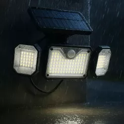 Lampa solarna uliczna NAŚWIETLACZ halogen LED czujnik ruchu OGRODOWA pilot-5904703020295