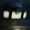 Lampa solarna uliczna NAŚWIETLACZ halogen LED czujnik ruchu OGRODOWA pilot-5904703020295