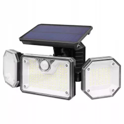 Lampa solarna uliczna NAŚWIETLACZ halogen LED czujnik ruchu OGRODOWA pilot-5904703020295