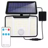 Lampa solarna uliczna NAŚWIETLACZ halogen LED czujnik ruchu OGRODOWA-5904703020301