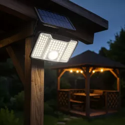 Lampa solarna uliczna NAŚWIETLACZ halogen LED czujnik ruchu OGRODOWA-5904703020301