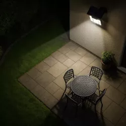 Lampa solarna uliczna NAŚWIETLACZ halogen LED czujnik ruchu OGRODOWA-5904703020301