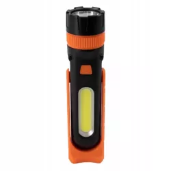 Xudo Latarka Led 3W COB + 3W LED 3xAAA IP20 Pomarańczowo-Czarna XD-HH120-5904703009306