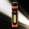 Xudo Latarka Led 3W COB + 3W LED 3xAAA IP20 Pomarańczowo-Czarna XD-HH120-5904703009306
