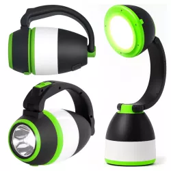 LAMPA LATARKA 3w1 TURYSTYCZNA WARSZTATOWA biurkowa LAMPKA GARAŻOWA-5904703009382