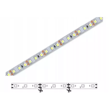 Taśma LED 120 diod / metr barwa biała neutralna 12V 9,6W/m samoprzylepna-5903002034774