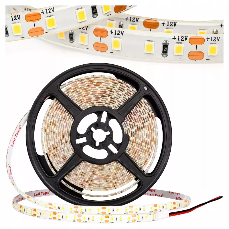 Taśma LED BIAŁY NEUTRALNY 4500K ROLKA 5m 600 LED PREMIUM 12v wodoodporna-5903002034798