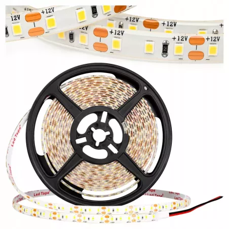 Taśma LED BIAŁY NEUTRALNY 4500K ROLKA 5m 600 LED PREMIUM 12v wodoodporna-5903002034798