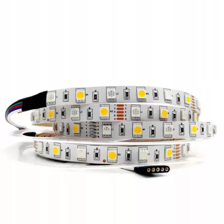 Taśma LED SMD 5050 60LED/m RGB+WW 12mm WIELOKOLOROWA IP20 12V-5903002032633