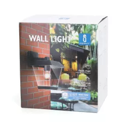 Kinkiet lampa ścienna w stylu vintage czarna oprawka E27 bez żarówki - 8433325207595