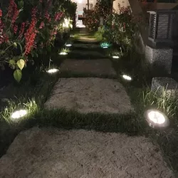 4x Lampka Ogrodowa LED Oprawa SOLARNA Dogruntowa Wbijana Czujnik Zmierzchu-5908263380998