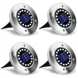 4x LAMPA solarna ogrodowa NAJAZDOWA 16LED wbijana GRUNTOWA-5908263383791
