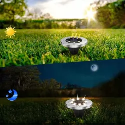 4x LAMPA solarna ogrodowa NAJAZDOWA 16LED wbijana GRUNTOWA-5908263383791