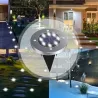 4x LAMPA solarna ogrodowa NAJAZDOWA 16LED wbijana GRUNTOWA-5908263383791