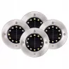 4x Lampa solarna ogrodowa zewnętrzna 12x LED wbijana GRUNTOWA-5908263383784
