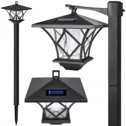 Lampa SOLARNA Ogrodowa LED 1,5m LATARNIA słupek stojący zewnętrzna-5908263387386