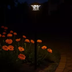 Lampa SOLARNA Ogrodowa LED 1,5m LATARNIA słupek stojący zewnętrzna-5908263387386