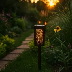 Lampa solarna ogrodowa wbijana LED POCHODNIA efekt OGIEŃ PŁOMIEŃ-5904703001270