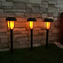 LAMPA SOLARNA wbijana pochodnia OGRODOWA OGIEŃ EFEKT PŁOMIENIA OZDOBNA-5903002033340