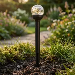Lampa solarna ogrodowa LED WBIJANA czujnik zmierzchu grot-5904703001331