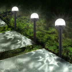 Lampa solarna ogrodowa LED WBIJANA czujnik zmierzchu grot-5904703001331