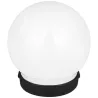 Lampa ogrodowa Kula solarna LED 10 cm wbijana naziemna biała mleczna-5903002033463