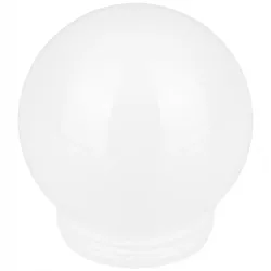 Lampa ogrodowa Kula solarna LED 10 cm wbijana naziemna biała mleczna-5903002033463