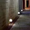 Lampa ogrodowa Kula solarna LED 10 cm wbijana naziemna biała mleczna-5903002033463