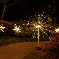 2x LAMPKA SOLARNA WBIJANA OGRODOWA DMUCHAWIEC LED DO OGRODU czujnik 84cm-5904703014096
