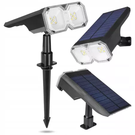 Lampka solarna do ogrodu reflektor wbijany LED z Czujnikiem Wodoodporny-5904703014140