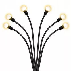 Lampa solarna LED ogrodowa wbijana x10 LED 3000K 73cm VIP-5904703014195