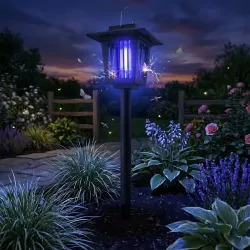 LAMPKI SOLARNE DO OGRODU LED WBIJANE ZEWNĘTRZE OWADOBÓJCZE OZDOBNE 57 cm-5904703014089