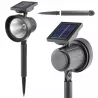 Lampa Solarna Ogrodowa LED WBIJANA CZUJNIK ZMIERZCHU DO OGRODU REFLEKTOR-5904703014133