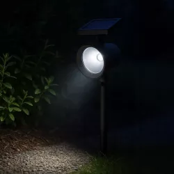 Lampa Solarna Ogrodowa LED WBIJANA CZUJNIK ZMIERZCHU DO OGRODU REFLEKTOR-5904703014133