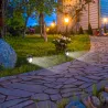 Lampa Solarna Ogrodowa LED WBIJANA CZUJNIK ZMIERZCHU DO OGRODU REFLEKTOR-5904703014133
