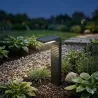 4x Lampa SOLARNA LED stojąca słupek Ogrodowa 41cm zewnętrzna CZARNA-5904703015567