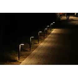 4x Lampa SOLARNA LED stojąca słupek Ogrodowa 41cm zewnętrzna CZARNA-5904703015567