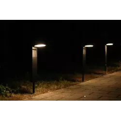 4x Lampa SOLARNA LED stojąca słupek Ogrodowa 41cm zewnętrzna CZARNA-5904703015567