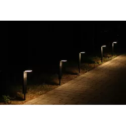 4x Lampa SOLARNA LED stojąca słupek Ogrodowa 41cm zewnętrzna CZARNA-5904703015567
