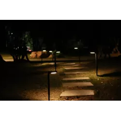 4x Lampa SOLARNA LED stojąca słupek Ogrodowa 41cm zewnętrzna CZARNA-5904703015567