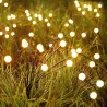 2x Lampki Solarne do Ogrodu Kulki 8x LED Wbijane z Czujnikiem Wodoodporne-5904703016687